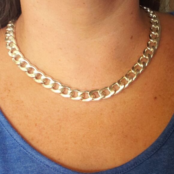 Sterling Silver 925 Cuban Link Solid Necklace Heavy 96.6 Grams 20 Inches - Picture 12 of 12